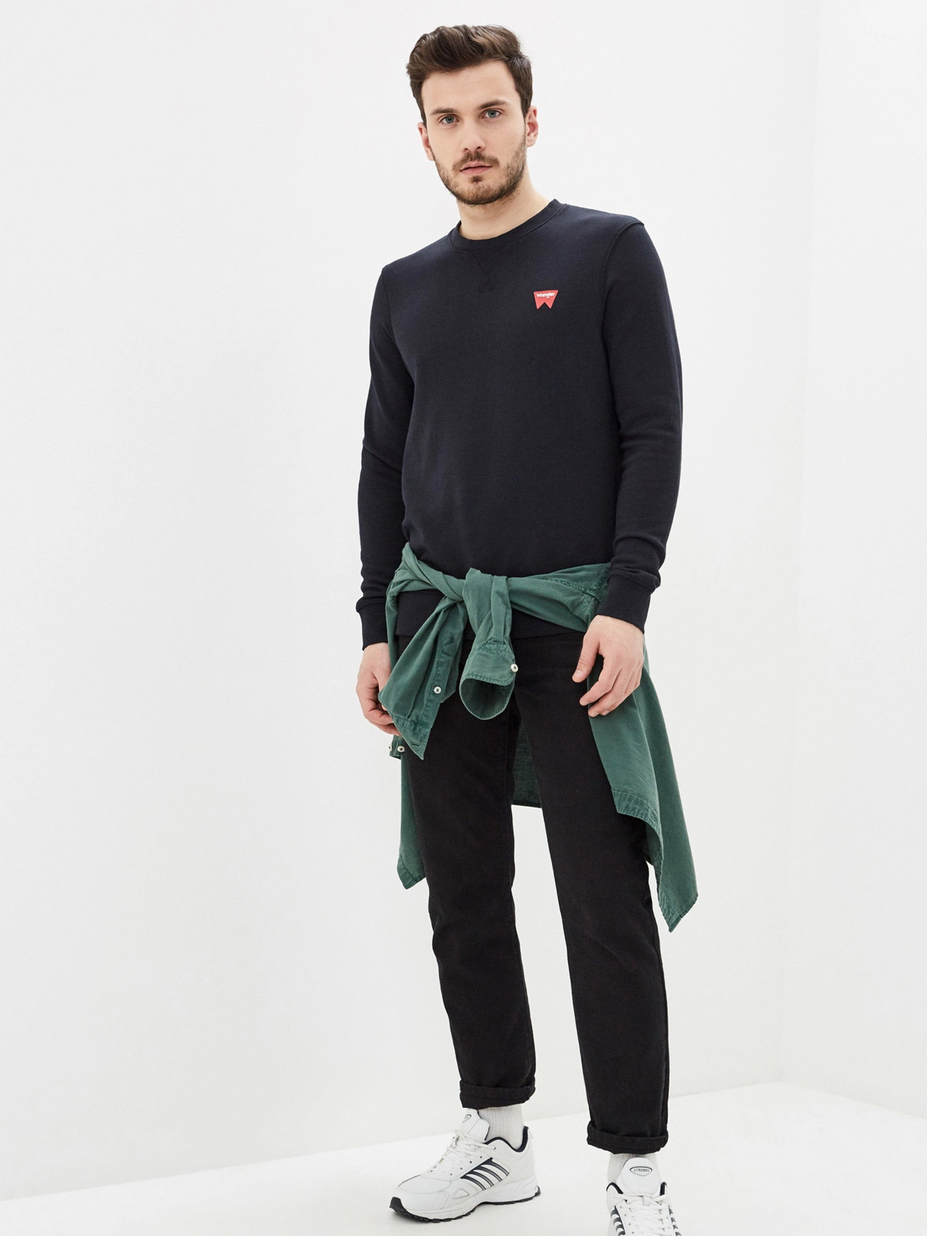 Світшот Wrangler Sign Off Sweat модель W6589HA01 Світшот Wrangler Sign Off Sweat модель W6589HA01 Фото