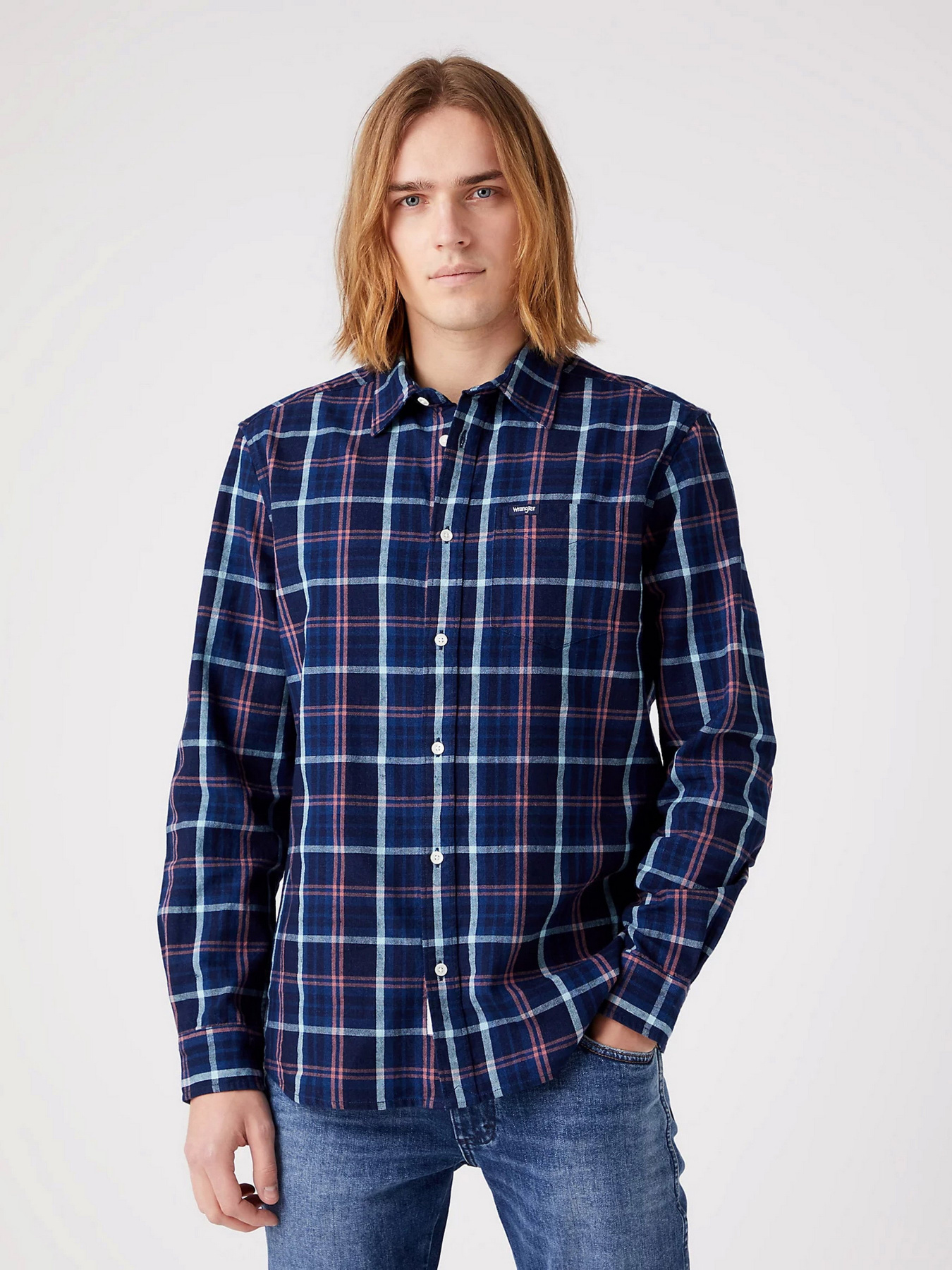 Сорочка повсякденна Wrangler Pocket модель W5A2CDP5100 Фото