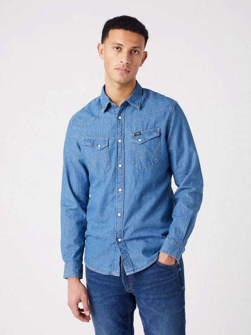 Рубашка повседневная Wrangler модель W5F25K14V00 Фото