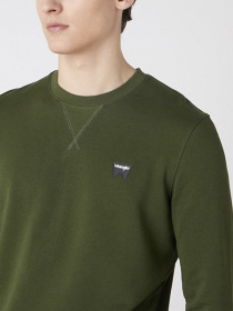 Свитшот Wrangler Sign Off Sweat модель W6589HAG3 Свитшот Wrangler Sign Off Sweat модель W6589HAG3 Фото