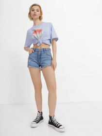 Джинсовые шорты Wrangler Reworked Short модель W23K73216 Фото
