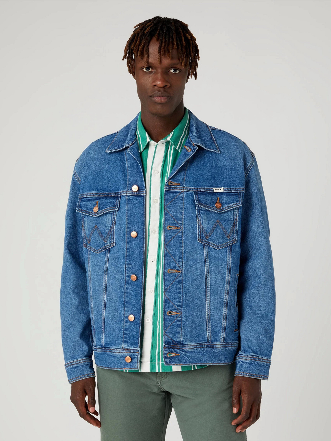 Джинсова куртка Wrangler Anti Fit модель W459DNY96 Фото