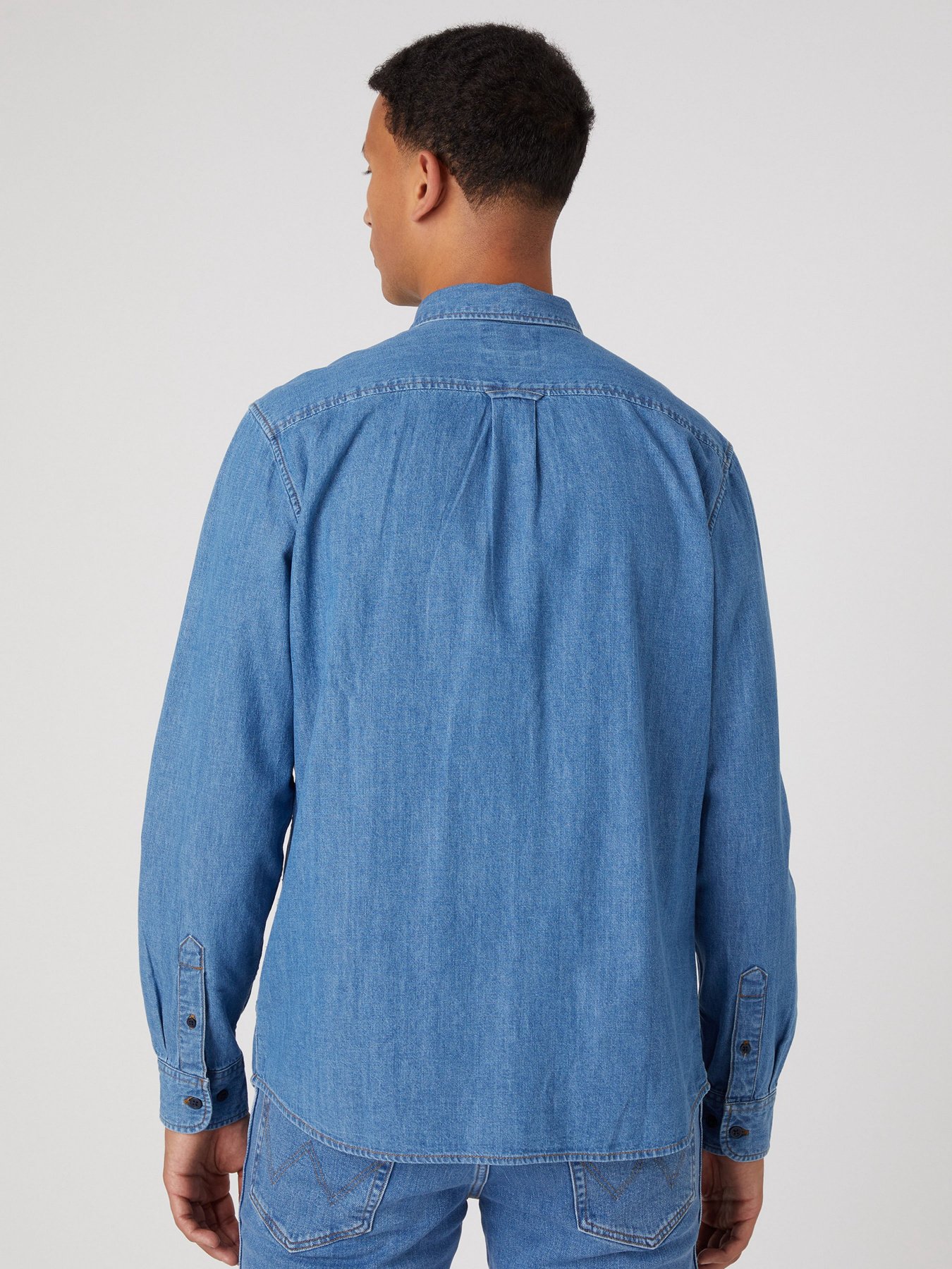 Сорочка повсякденна Wrangler One Pocket Button Down модель W5B15K14V Фото