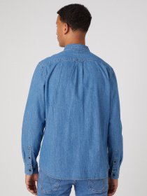 Сорочка повсякденна Wrangler One Pocket Button Down модель W5B15K14V Фото