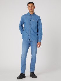 Сорочка повсякденна Wrangler One Pocket Button Down модель W5B15K14V Фото