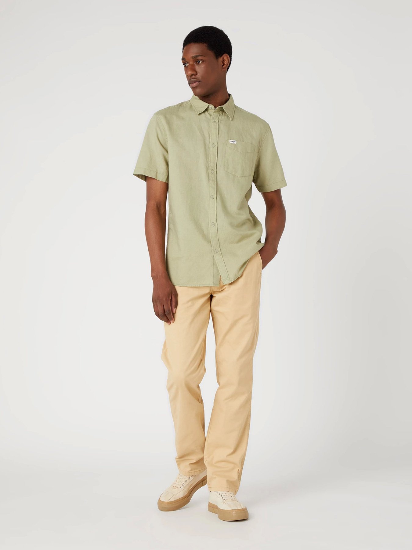 Рубашка повседневная Wrangler Short Sleeve модель W5K0LOG15 Фото