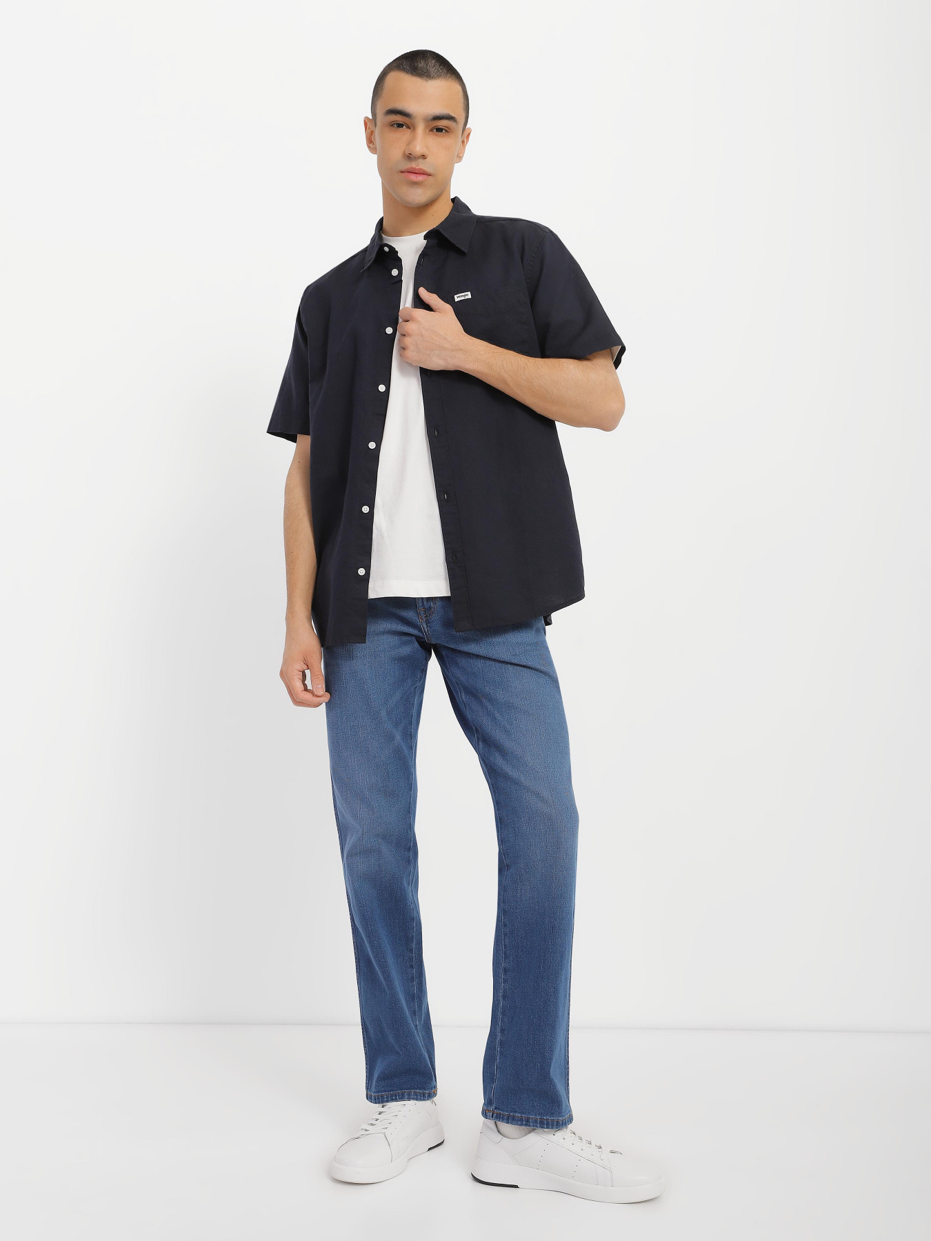 Сорочка повсякденна Wrangler Short Sleeve модель W5K0LOXAE Фото