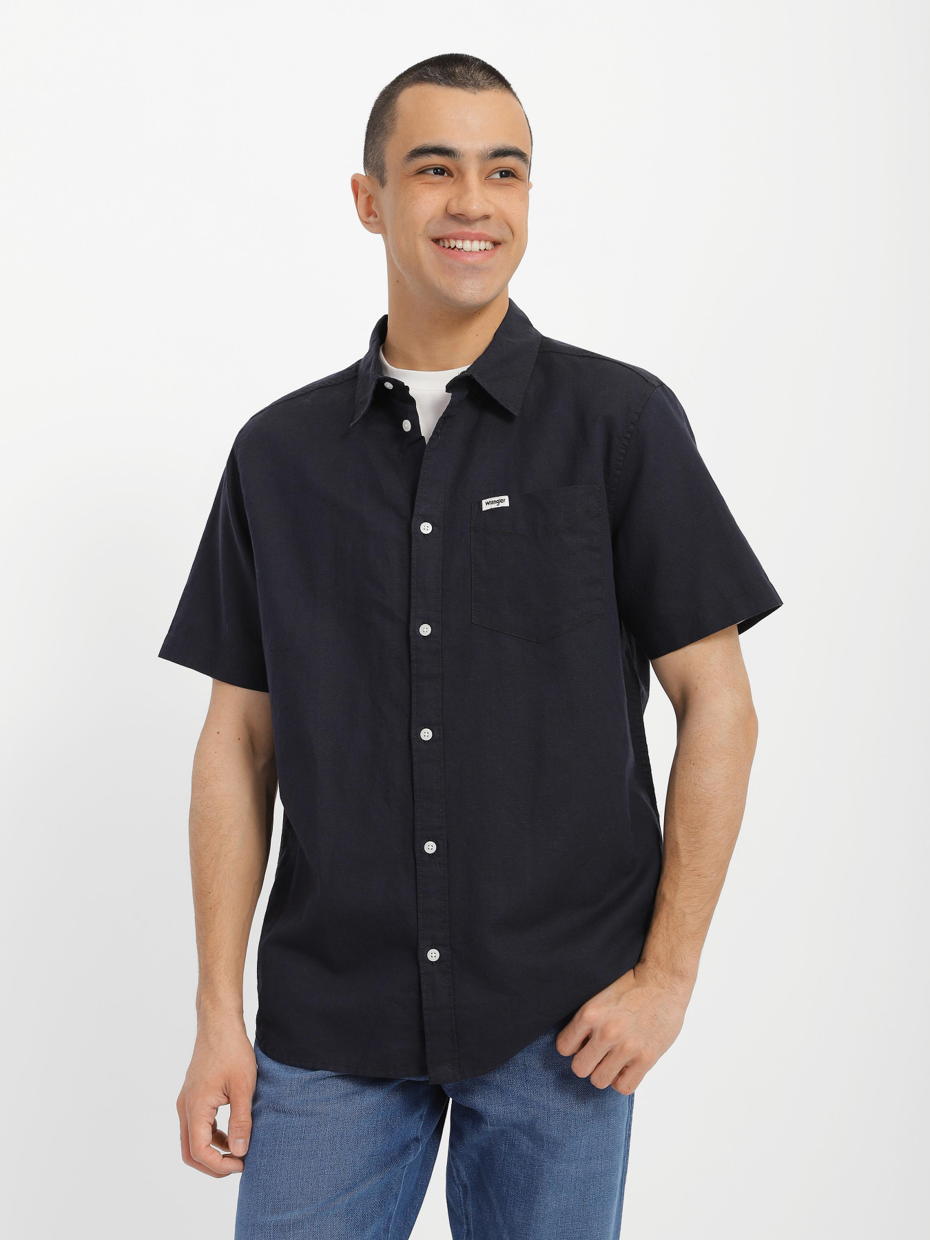 Сорочка повсякденна Wrangler Short Sleeve модель W5K0LOXAE Фото