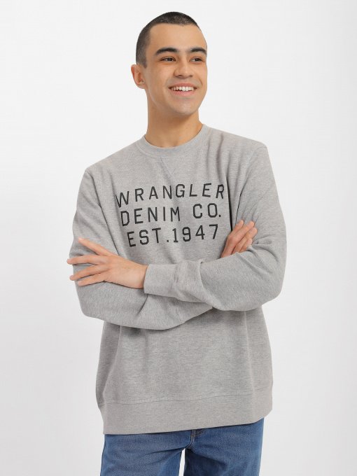 Свитшот Wrangler Graphic Crew Sweat модель W646HAX37 Фото