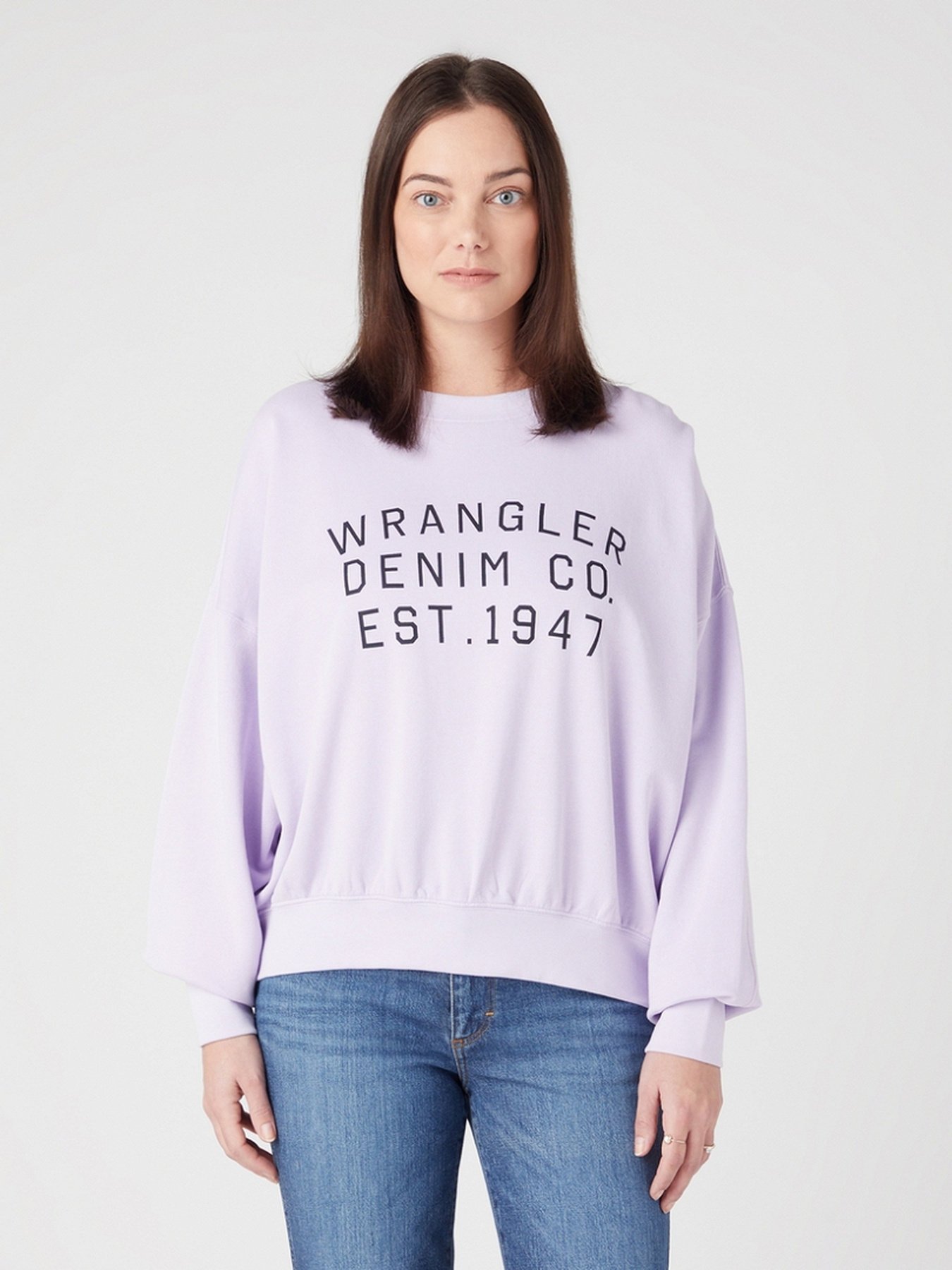 Свитшот Wrangler Crew Sweat Slogan модель W6R5HAP26 Фото