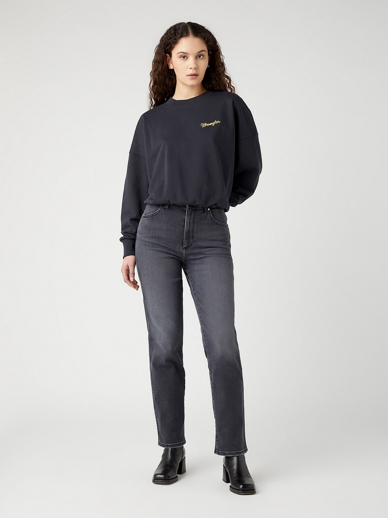 Джинси мом Wrangler Mom Straight модель 112343581 Фото