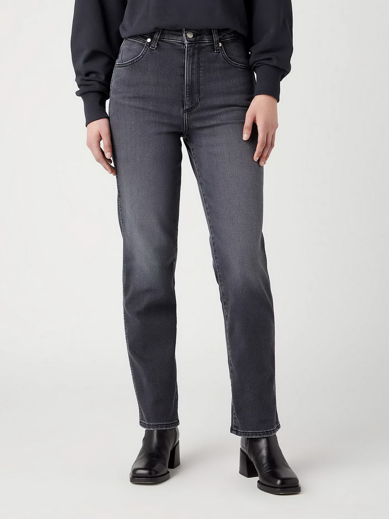 Джинси мом Wrangler Mom Straight модель 112343581 Фото