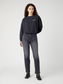 Джинсы мом Wrangler Mom Straight модель 112343581 Фото