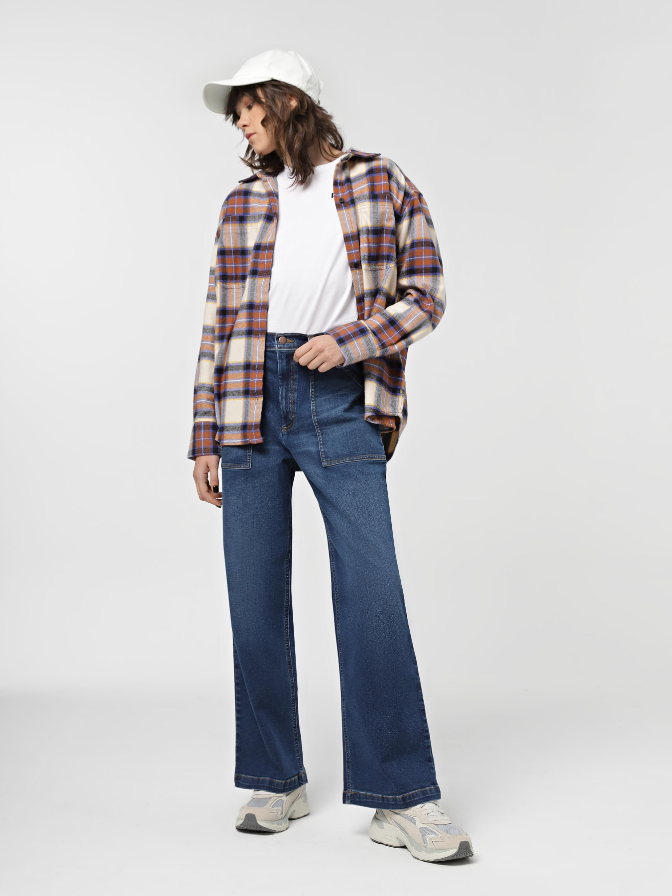 Широкі джинси Wrangler Cropped Carpenter модель 112339507 Фото