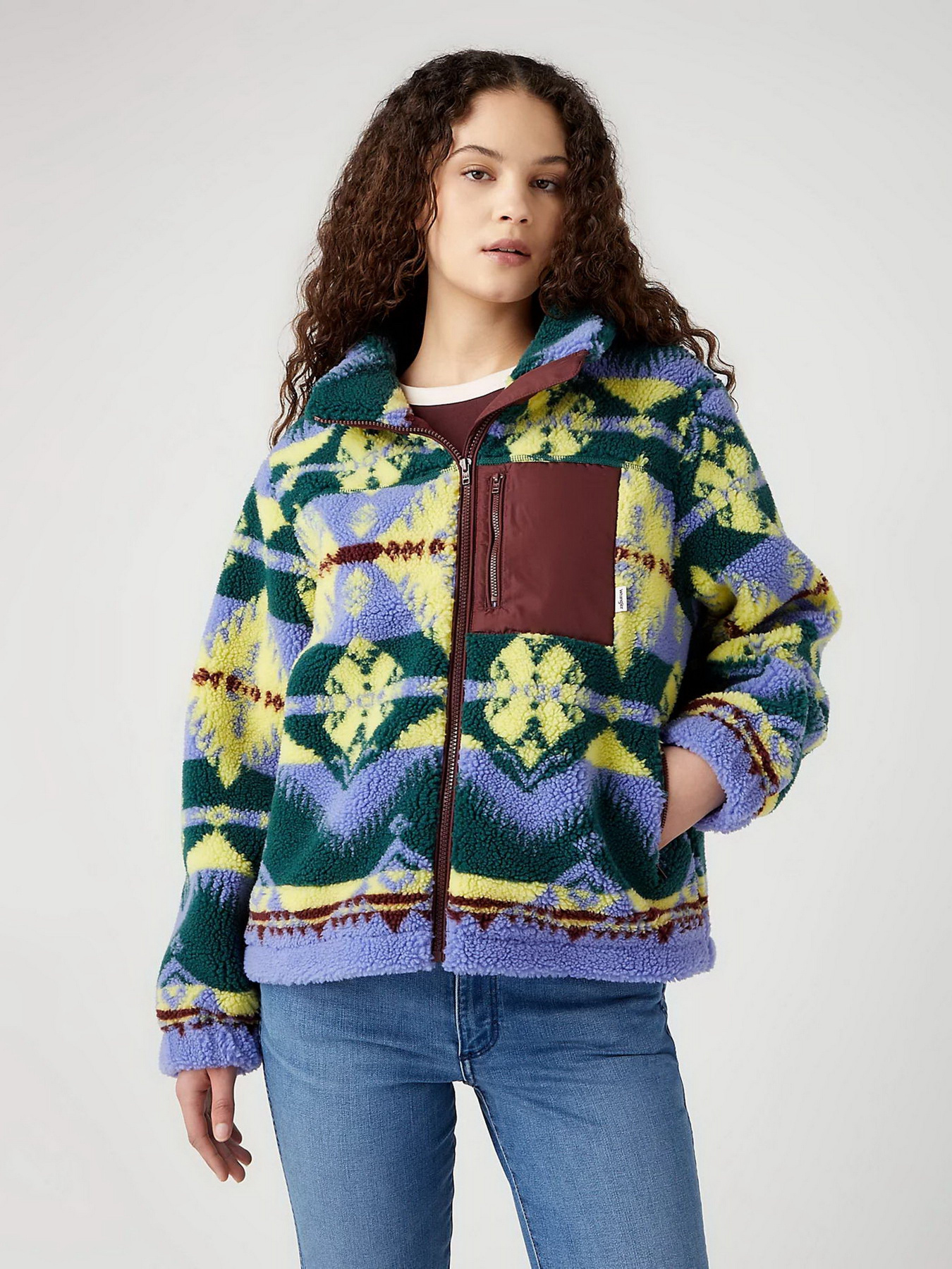 Демісезонна куртка Wrangler Sherpa Zip Through модель 112342654 Фото