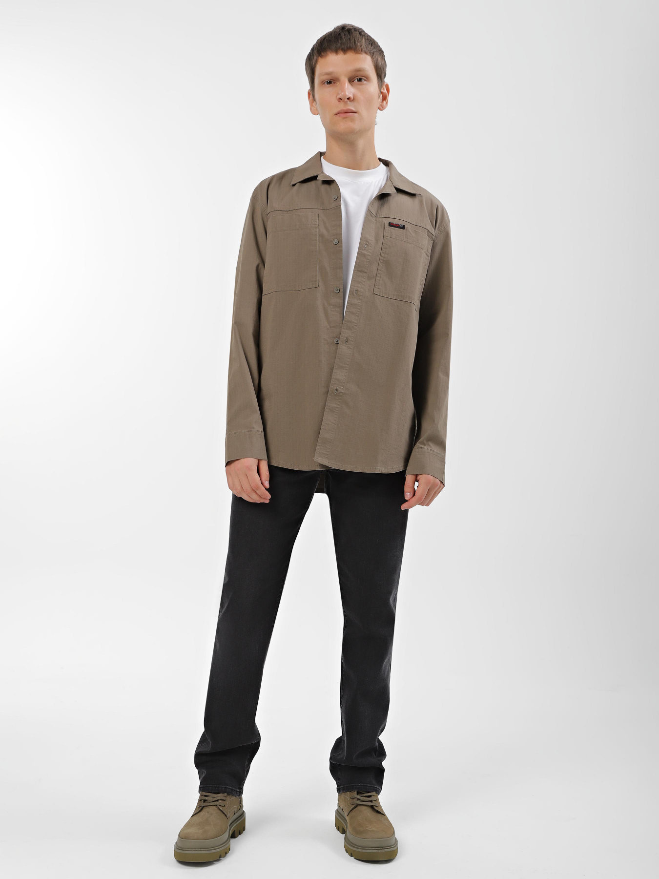 Рубашка повседневная Wrangler Technical Fleece модель 112338866 Фото