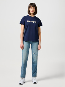 Джинсы мом Wrangler Mom Straight модель 112343582 Фото