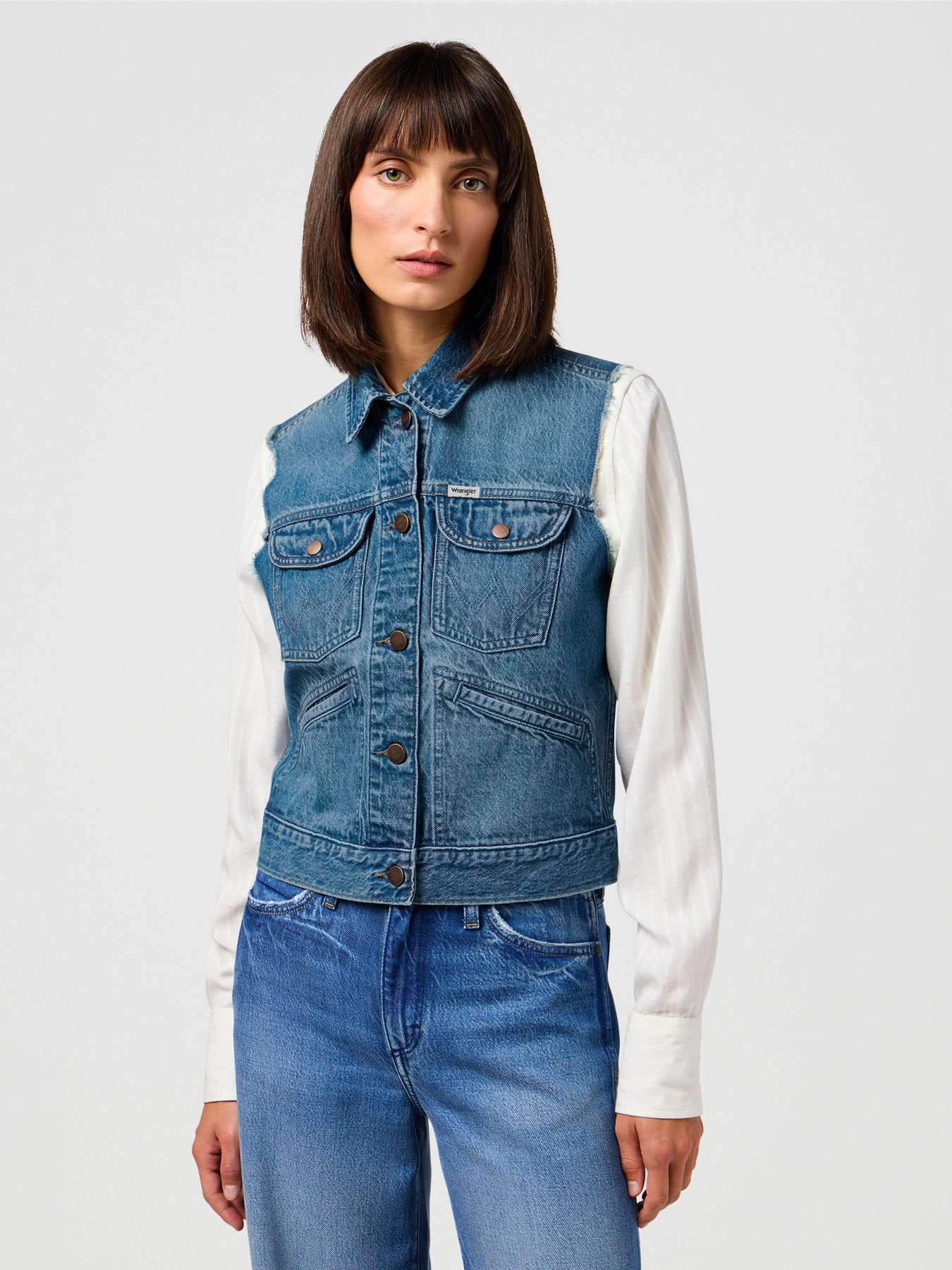 Жилет Wrangler Shrunken Denim модель 112350356 Фото