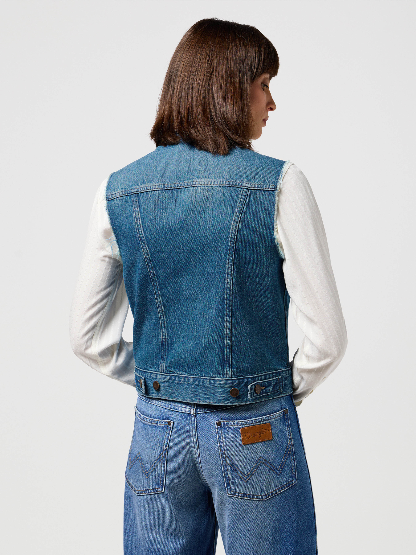 Жилет Wrangler Shrunken Denim модель 112350356 Жилет Wrangler Shrunken Denim модель 112350356 Фото