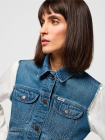 Жилет Wrangler Shrunken Denim модель 112350356 Жилет Wrangler Shrunken Denim модель 112350356 Фото