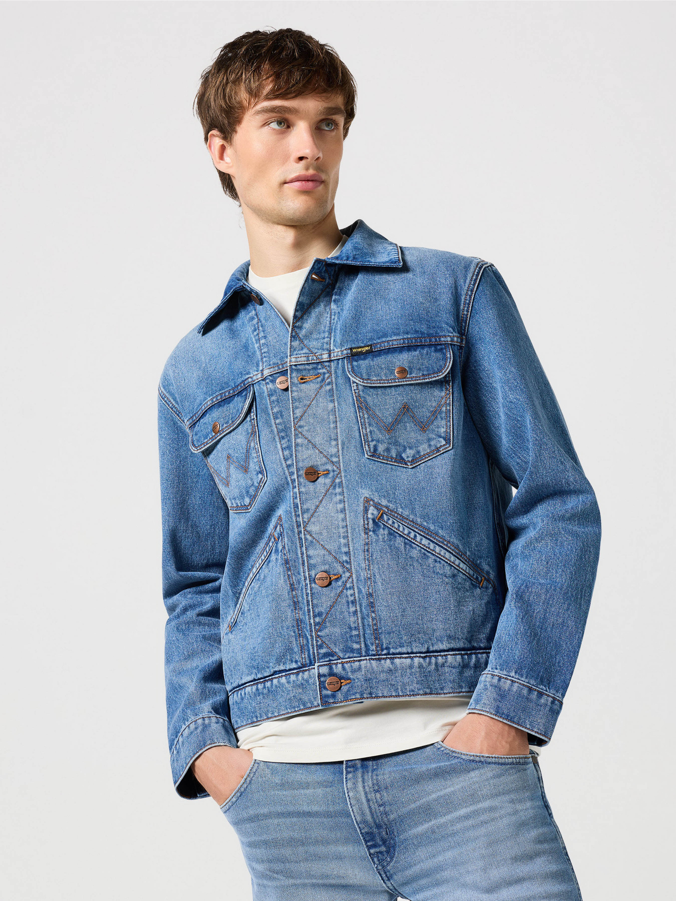 Джинсовая куртка Wrangler 124Mj модель 112350476 Фото