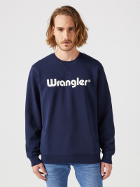 Синій - Світшот Wrangler Logo Crew