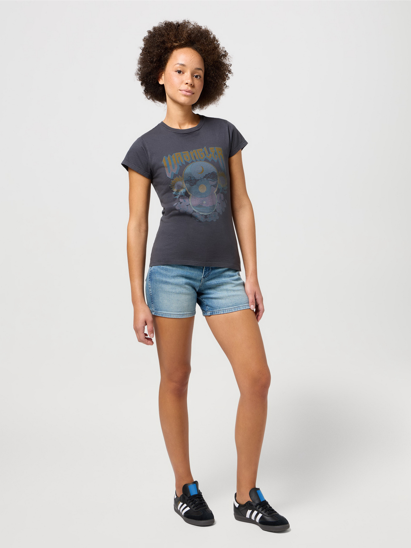 Шорти джинсові Wrangler Boyfriend модель 112351036 Фото