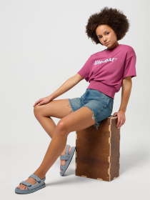 Джинсовые шорты Wrangler Cowboy 5 Inch модель 112351075 Фото