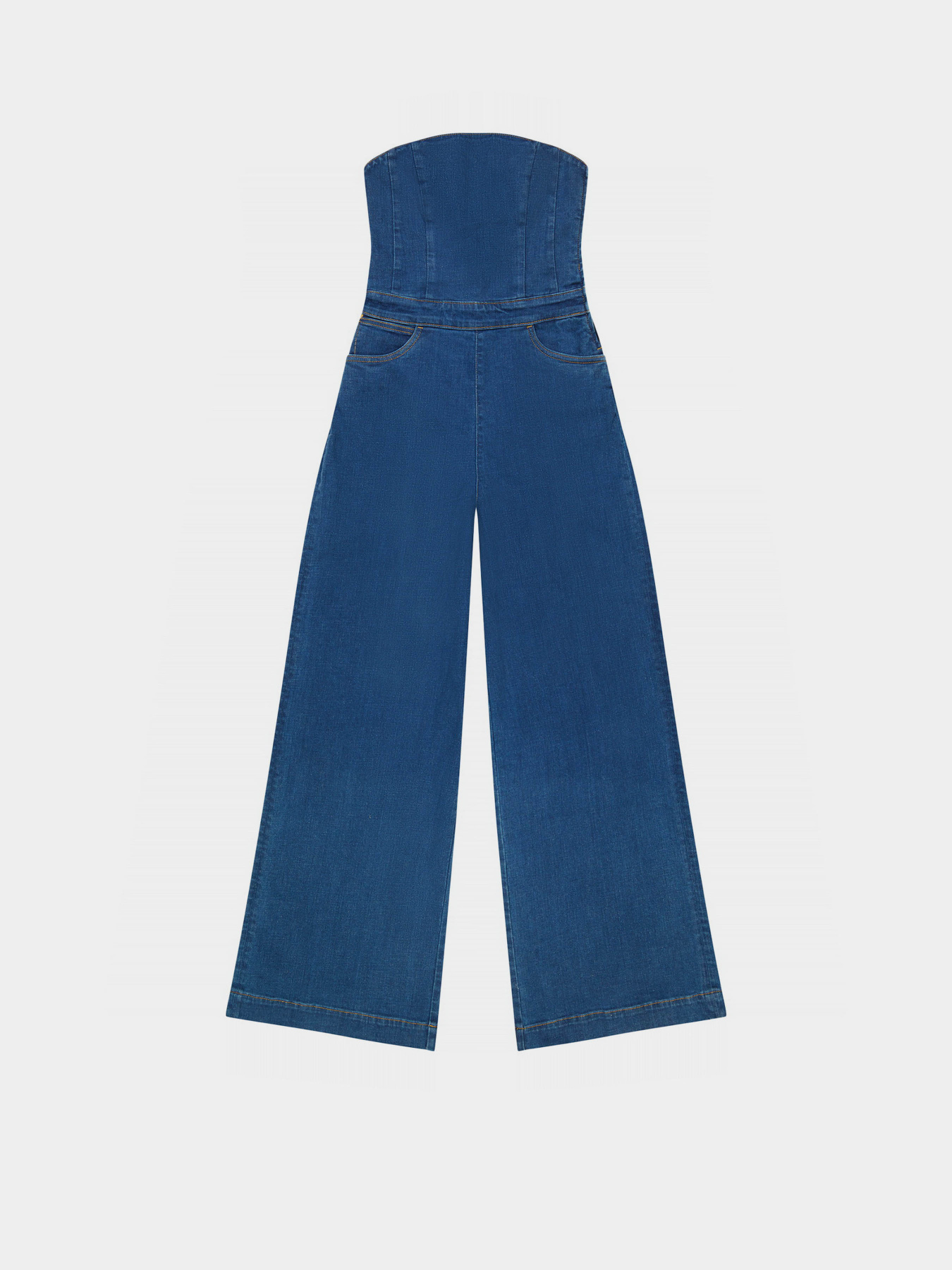 Джинсовий комбінезон Wrangler Corset Playsuit модель 112352523 Фото