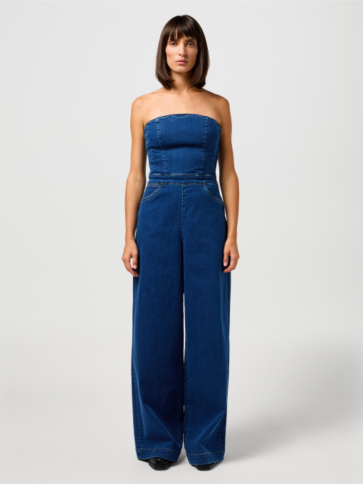 Джинсовий комбінезон Wrangler Corset Playsuit модель 112352523 Фото