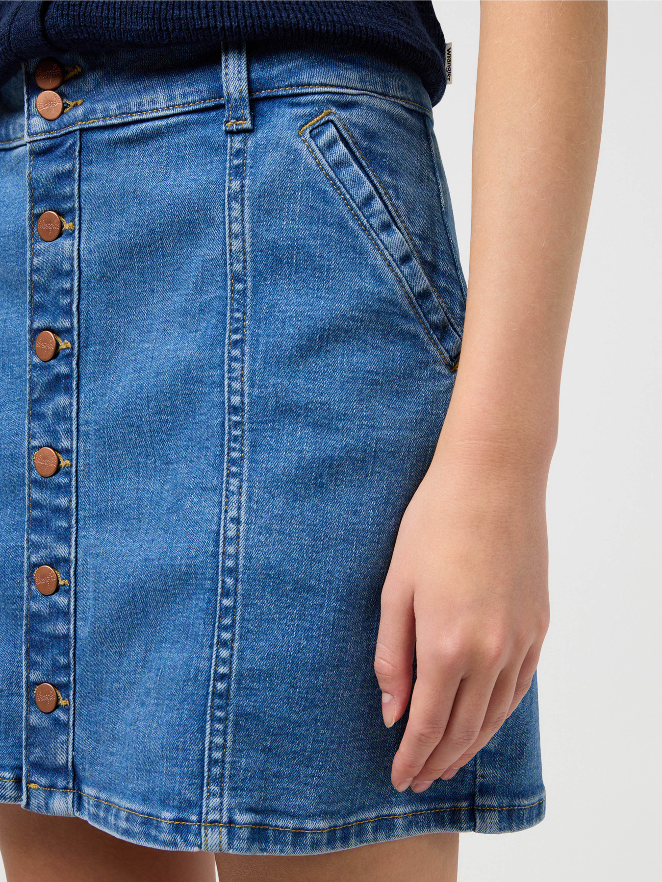 Джинсовая юбка Wrangler Denim Mini модель 112352524 Фото