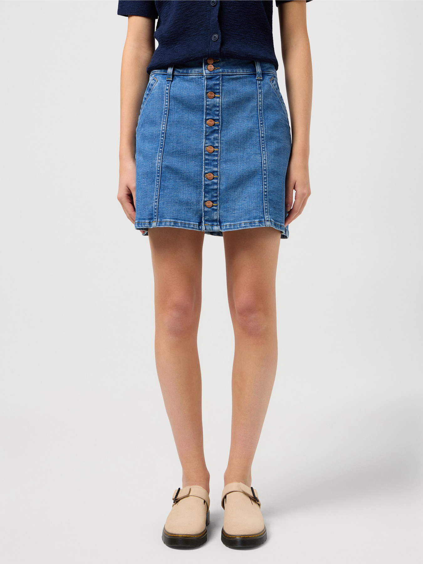 Джинсовая юбка Wrangler Denim Mini модель 112352524 Фото