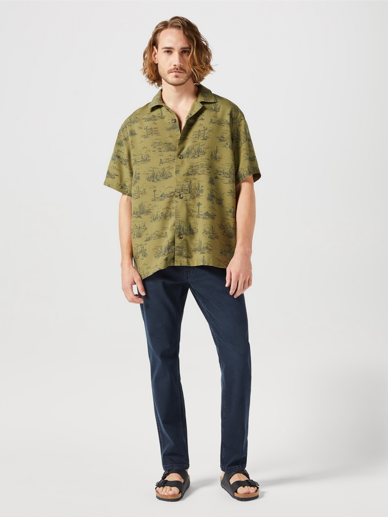 Прямые джинсы Wrangler River модель 112352674 Фото