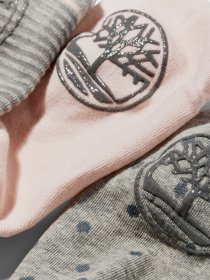 Набір шкарпеток Timberland 3Pk Striped Ultra Low Coolmax Fiber Liner модель TB0A1EAZM04 Фото