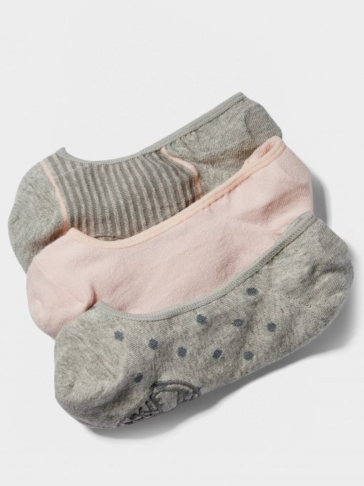 Набор носков Timberland 3Pk Striped Ultra Low Coolmax Fiber Liner модель TB0A1EAZM04 Фото