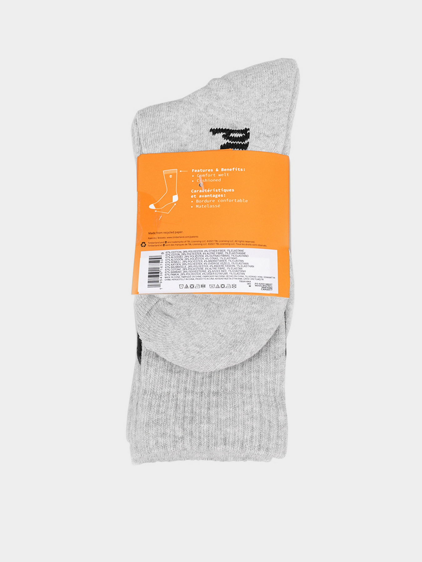 Набор носков Timberland 3PP Core Crew модель TB0A1XKA065 Фото