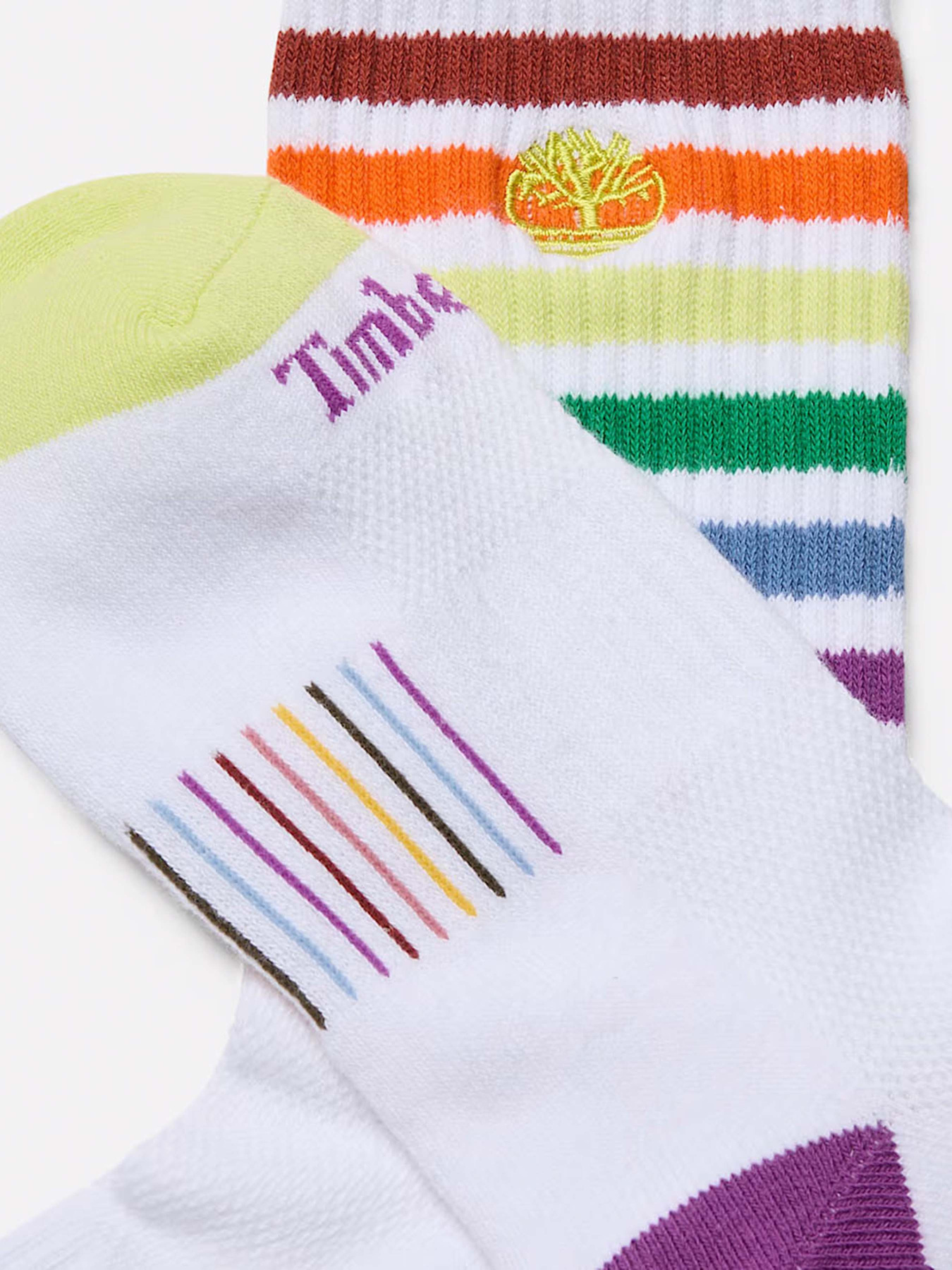 Шкарпетки Timberland Multi Stripe Low Crew модель TB0A6BHK100 Фото