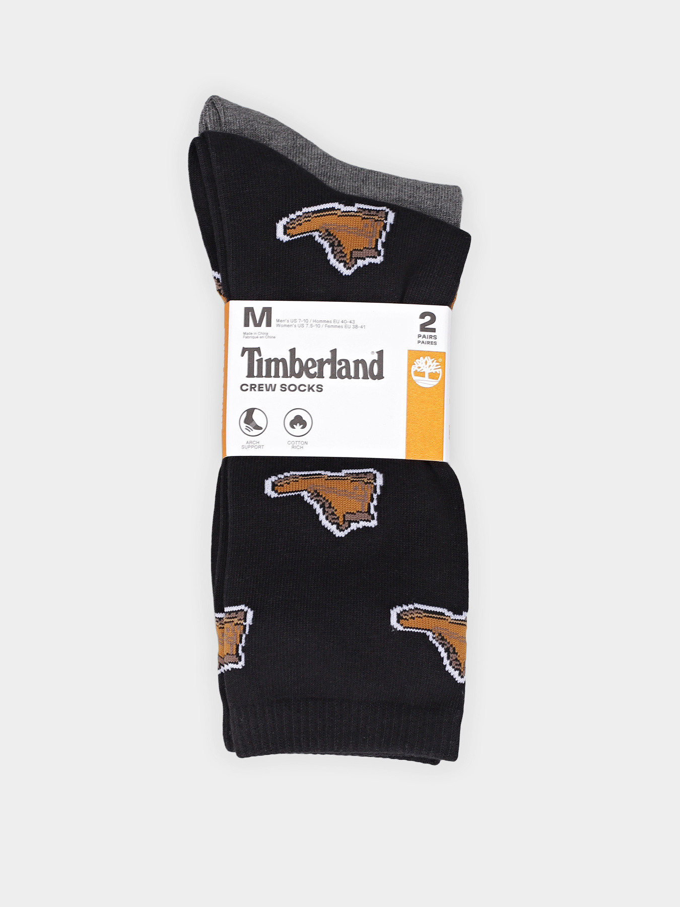 Набір шкарпеток Timberland All-Over Boot Print Crew модель TB0A6BTB001 Фото