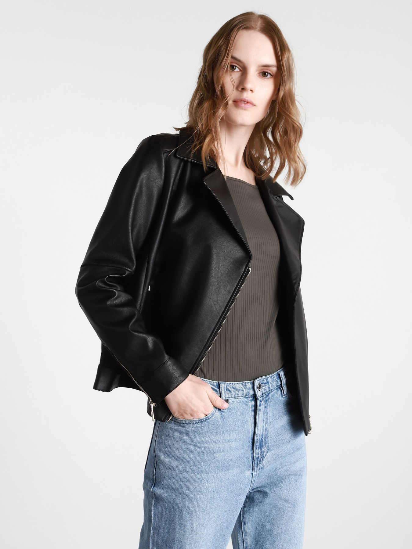 Куртка кожаная Geox Wimbley модель W1222D-T2851-F9000 Фото