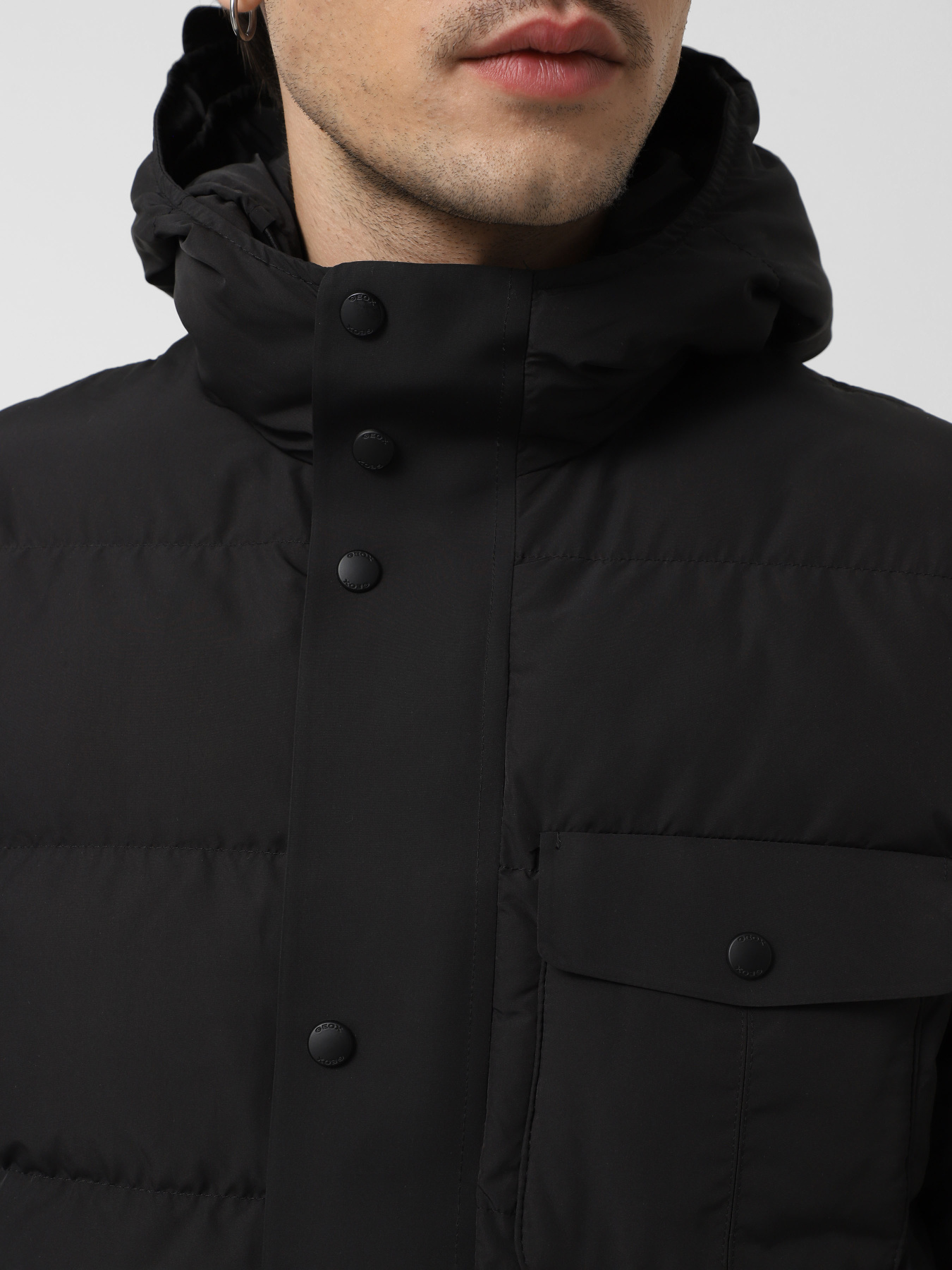 Зимняя куртка Geox Pieve Hood Jkt модель M4628M-T3129-F9000 Фото