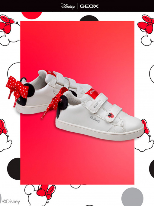 Кеды низкие Geox  Mickey Mouse Kathe модель J35EUE-000BC-C1001 Фото