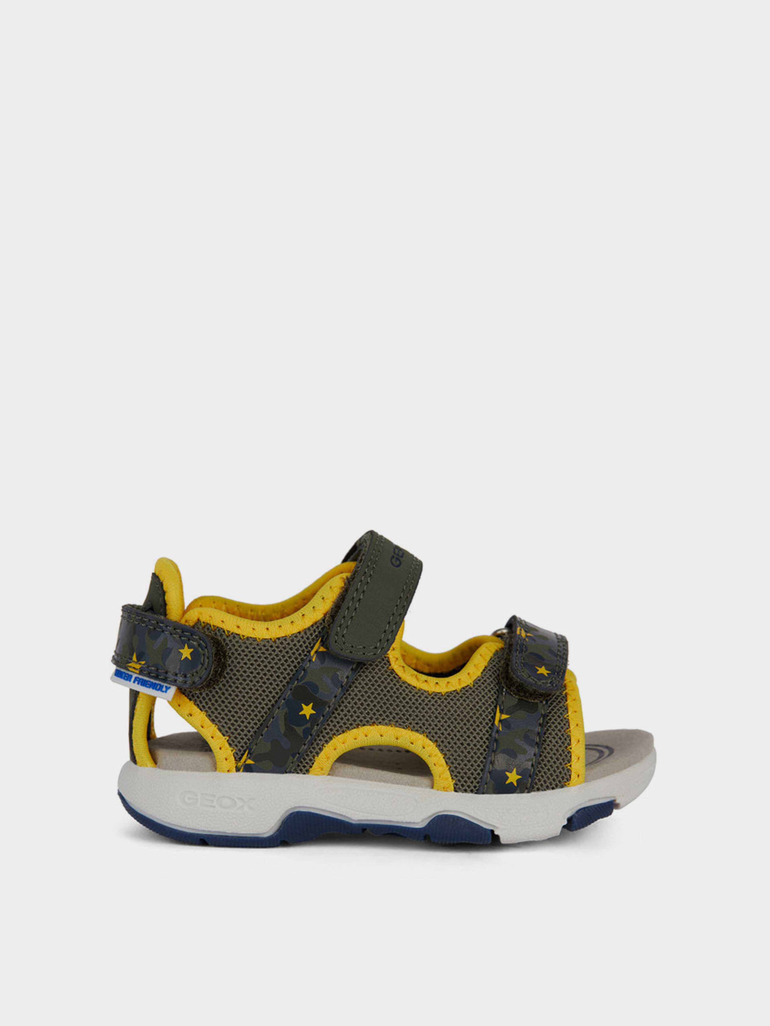 Дитячі Сандалії Geox B Sandal Multy Boy (XK8867) колір оливковий, матеріал поліестер/поліуретан Geox - купити в Україні