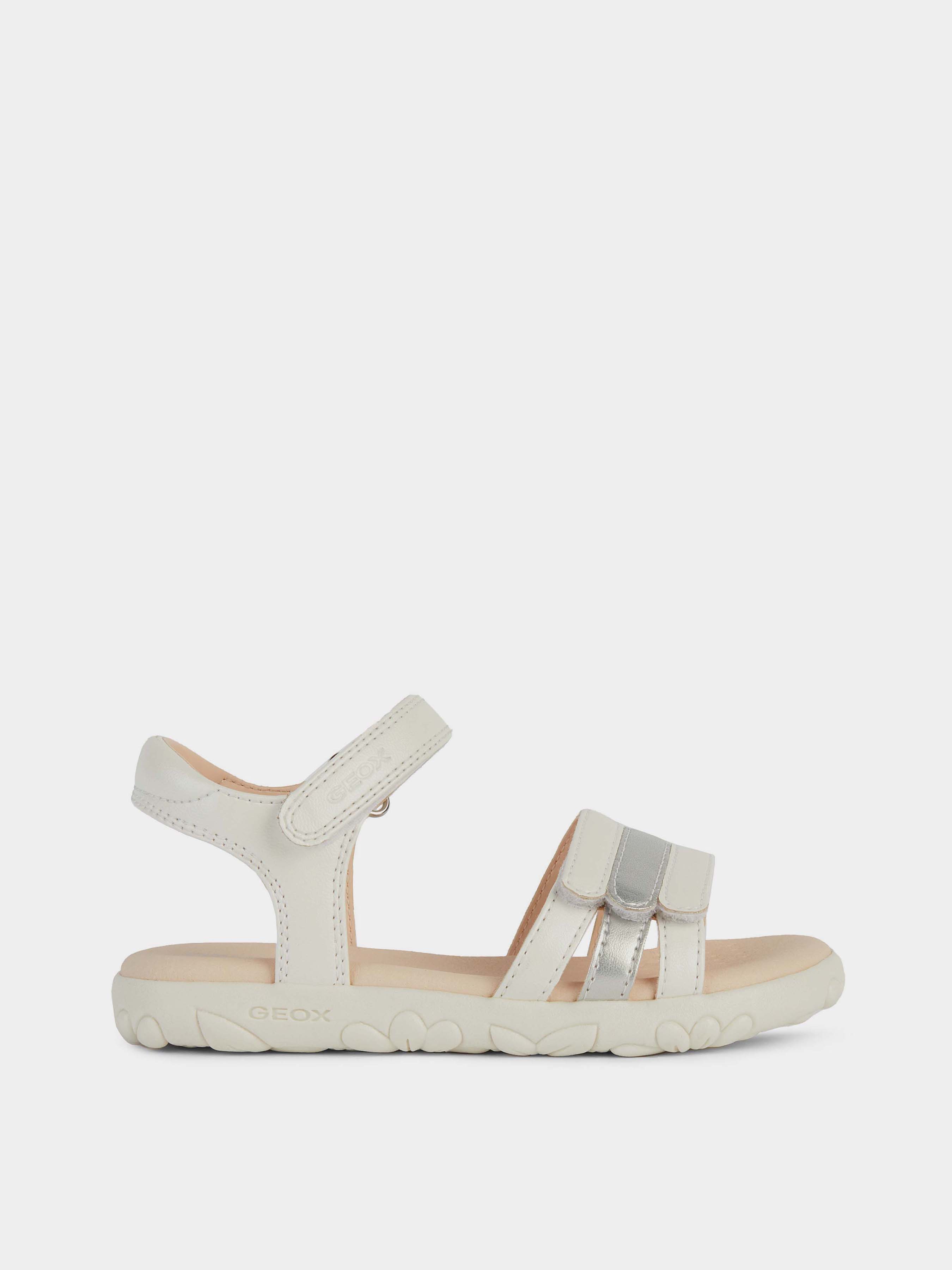 Дитячі Сандалії Geox SANDAL HAITI (XK9155) колір білий/сірий, матеріал поліуретан Geox - купити в Україні