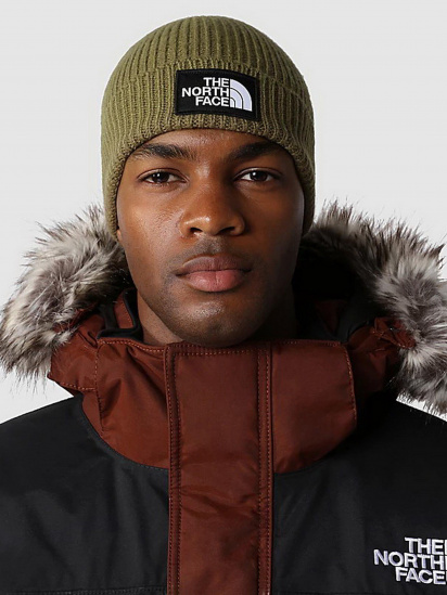 Шапка The North Face  Logo Box Cuffed Beanie модель NF0A3FJX37U1 — фото 4 - INTERTOP