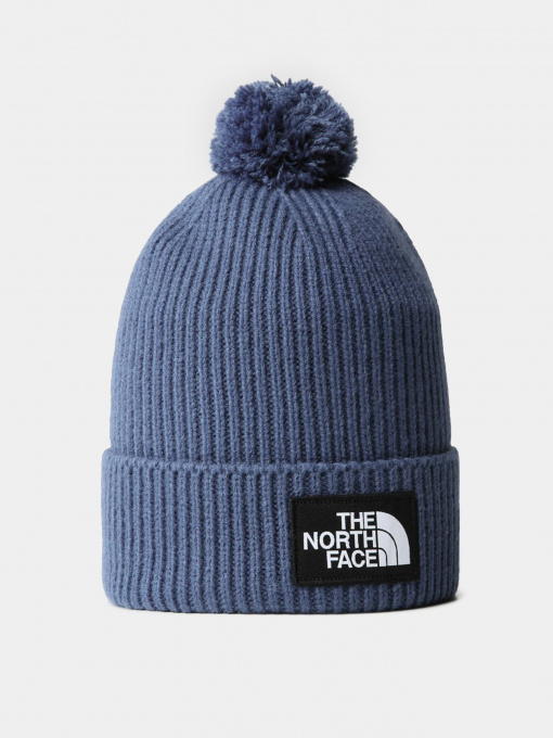 Шапка The North Face Logo Box Pom Beanie модель NF0A3FN3HDC1 Фото