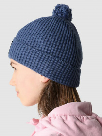 Шапка The North Face Logo Box Pom Beanie модель NF0A3FN3HDC1 Шапка The North Face Logo Box Pom Beanie модель NF0A3FN3HDC1 Фото