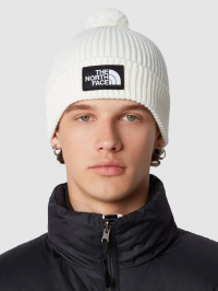 Білий - Шапка The North Face Logo Box Pom Beanie