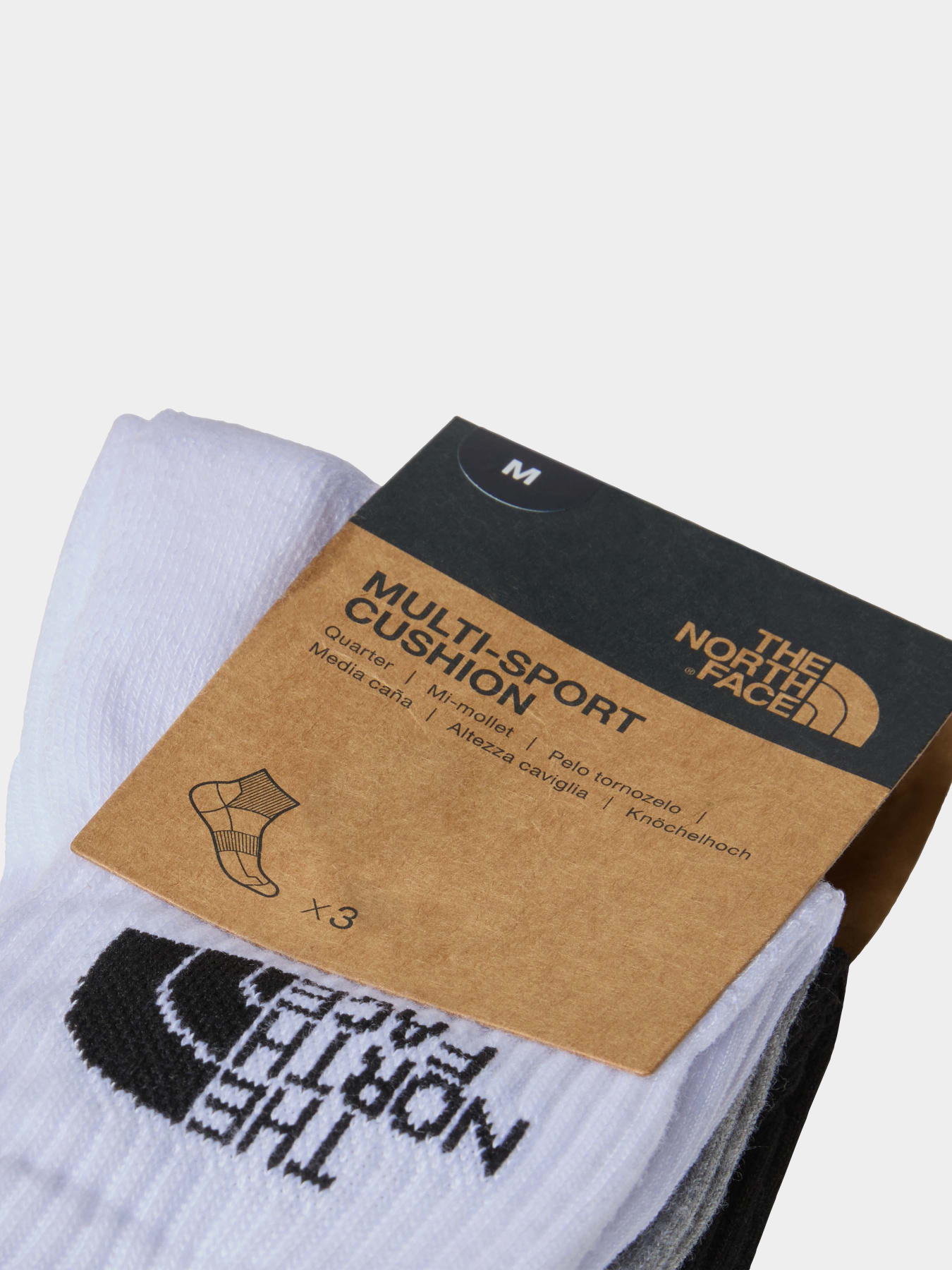 Набір шкарпеток The North Face Multi Sport Cush Quarter Sock 3p модель NF0A882G3OW1 Набір шкарпеток The North Face Multi Sport Cush Quarter Sock 3p модель NF0A882G3OW1 Фото