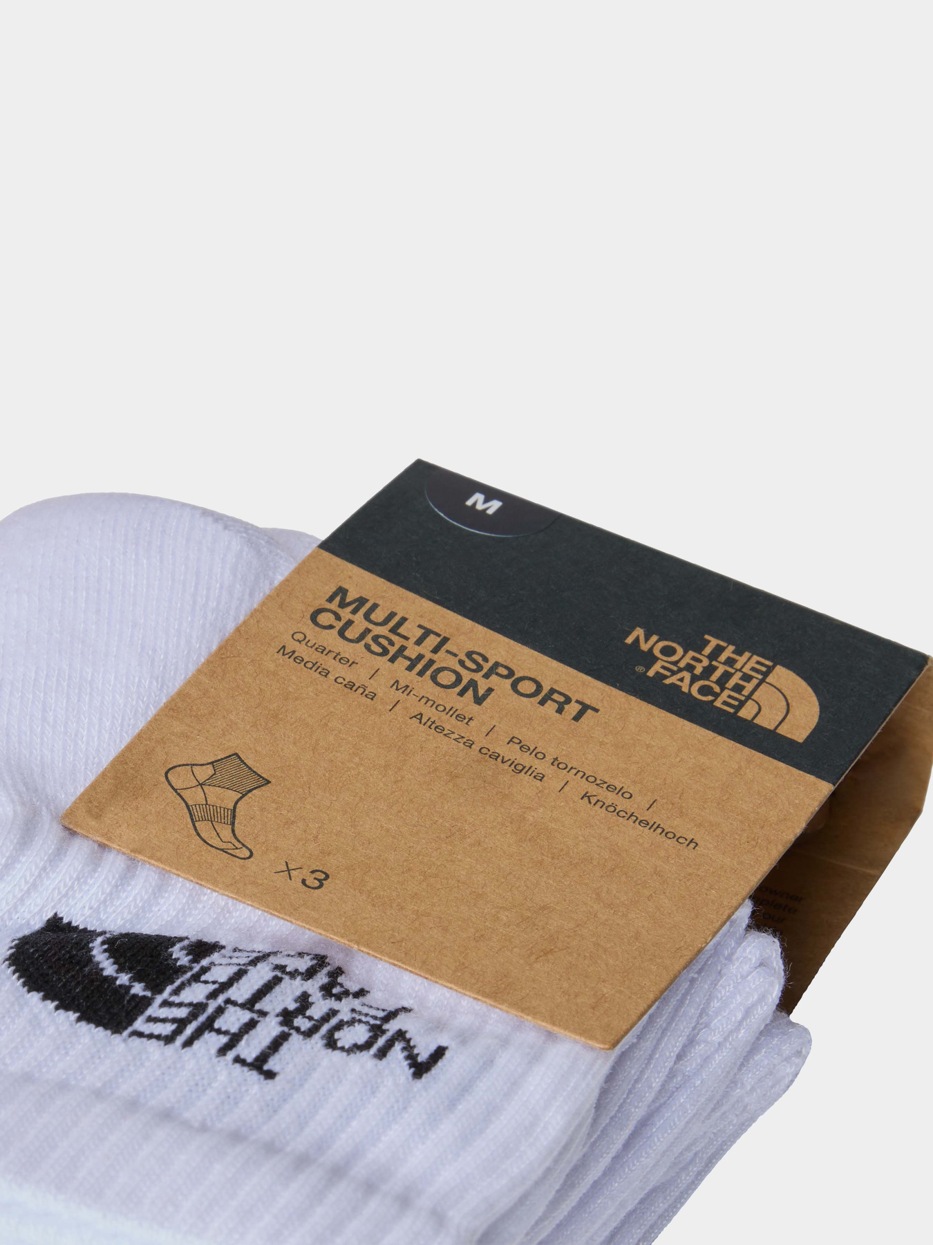 Набір шкарпеток The North Face Multi Sport Cush Quarter Sock 3p модель NF0A882GFN41 Набір шкарпеток The North Face Multi Sport Cush Quarter Sock 3p модель NF0A882GFN41 Фото