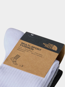 Набор носков The North Face Multi Sport Cush Crew Sock 3p модель NF0A882H3OW1 Фото